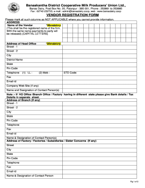 Banasdairy Portal  Form