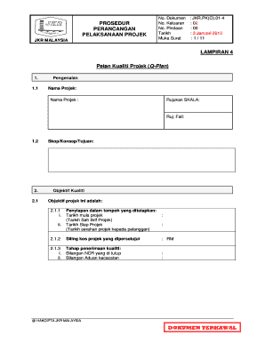 PROSEDUR PERANCANGAN PELAKSANAAN PROJEK JKR PKO 01 Unitjkrkesedar Gov  Form