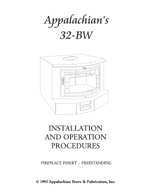 Appalachian Stove Model 32  Form