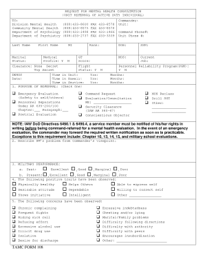 Tamc 108 PDF  Form