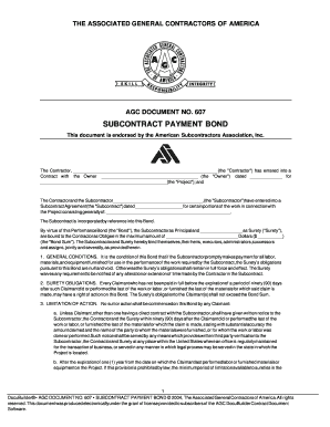 Payment Bond  Form