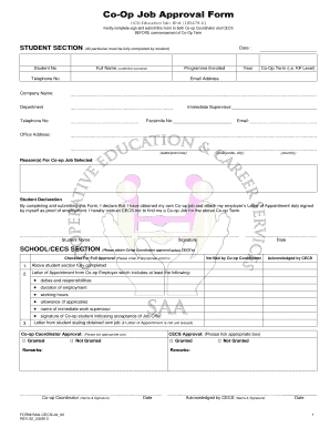 Job Approval Form