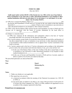 Form 10bb in Word Format