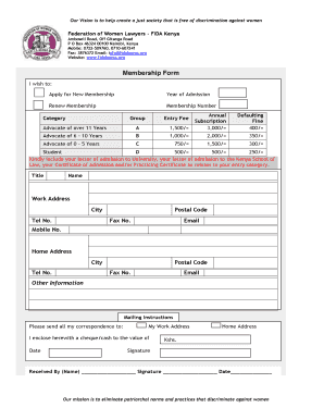 Fida Online  Form