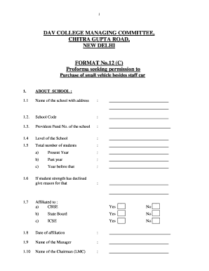Davcmc Administrative Manual  Form