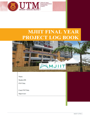 Final Year Project Log Book Sample  Form