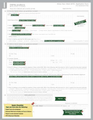 Dsp Online Kyc  Form