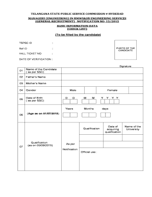 Hmws Recruitment  Form