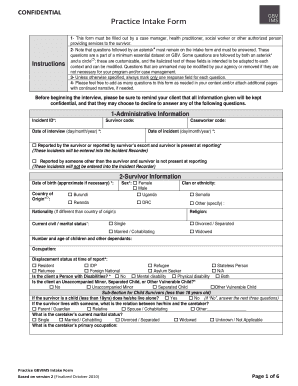 Gbvims Intake Form