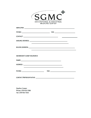 EMPLOYER South Georgia Medical Center Sgmc  Form