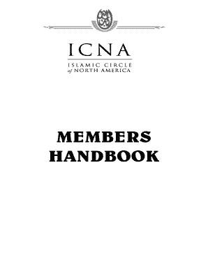 Members Manual ICNA Sisters Icnasisters  Form