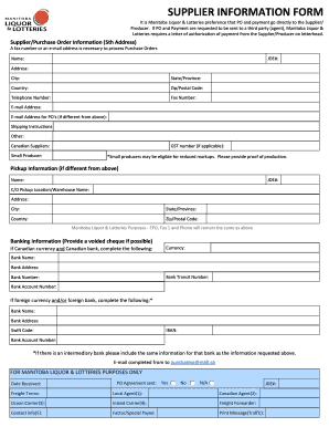 SUPPLIER INFORMATION FORM Mbllpartnersca