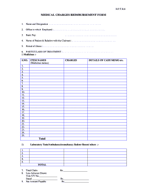 Medical Reimbursement Form Hp PDF