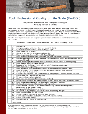 Proqol  Form