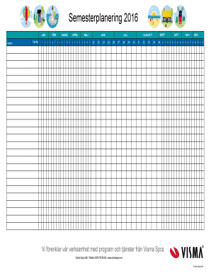 Semesterplanering  Form