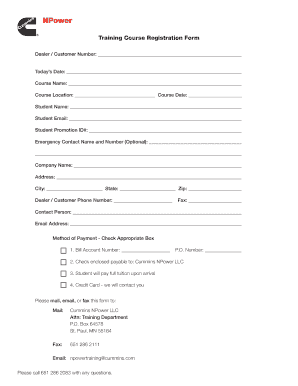 Npower Registration Form