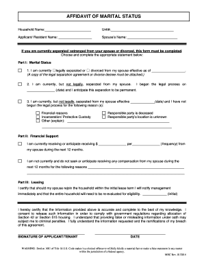 AffidavitMaritalStatus DRAFT  Form