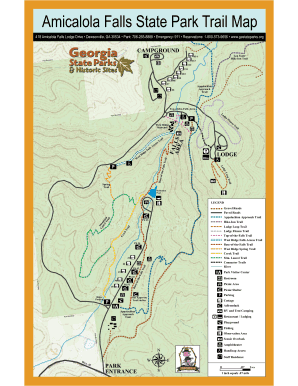Amicalola Falls State Park Map  Form