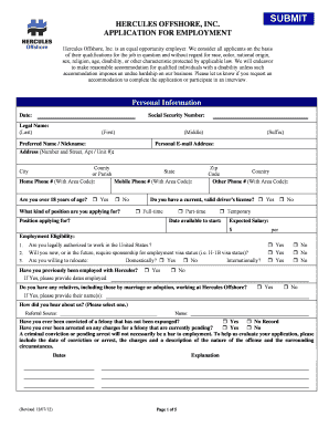 Hercules Offshore Jobs  Form