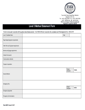 Rope Access Risk Assessment Template  Form