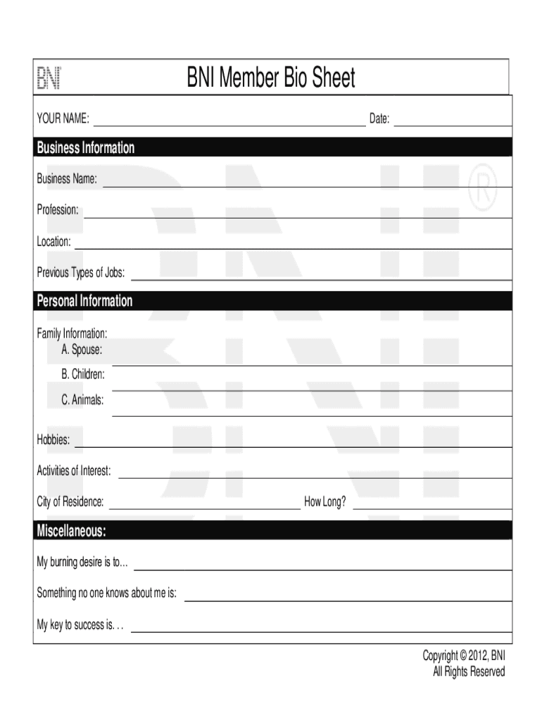 Bni PDF  Form