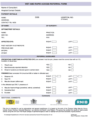 Wet Amd Rapid Access Referral Form