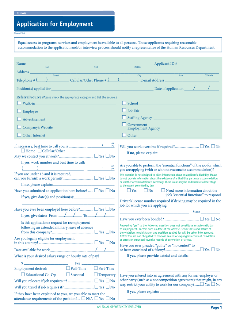 A2179 IL ApplctnFrEmplymntLng Indd Vprd  Form