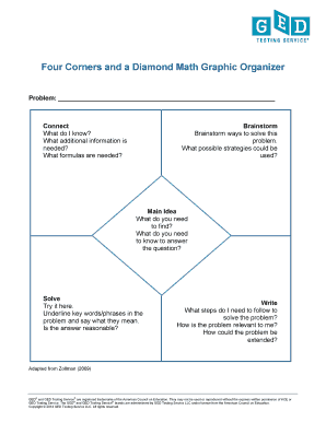 Diamond Graphic Organizer  Form