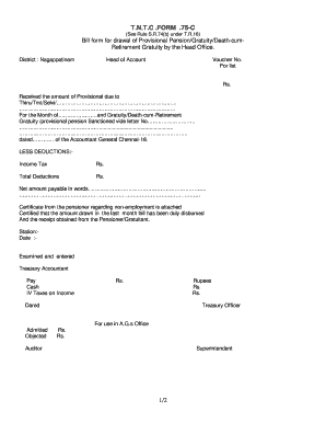 Tntc Form 75c