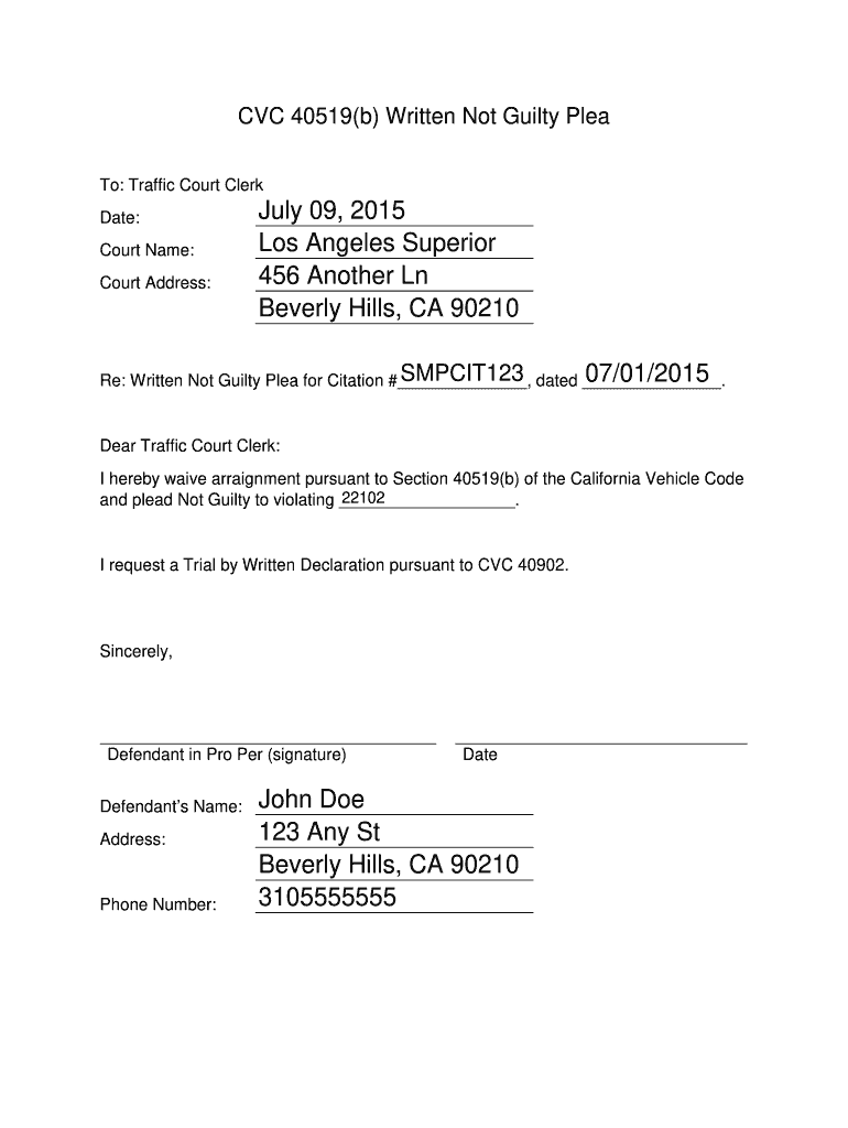 Cvc 40519 B  Form