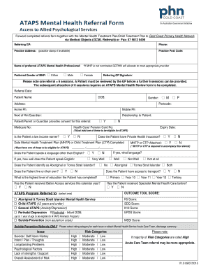 Psychiatry Referral Form