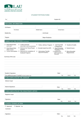 Lau Petitions and Forms