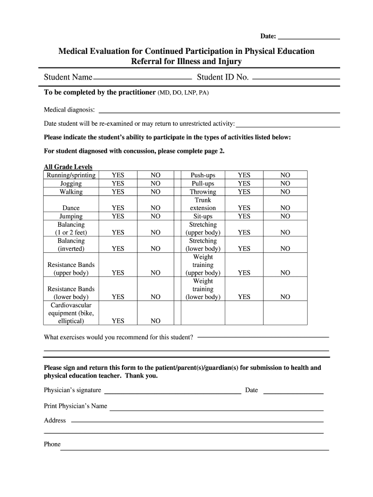 Physician Referral Form 2014docx  Fcps