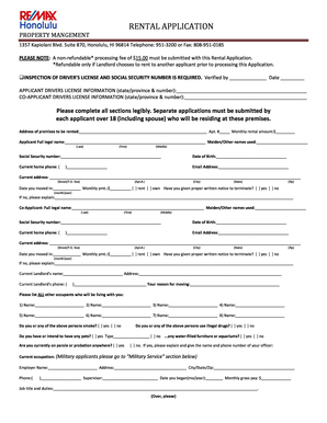 Remax Application  Form