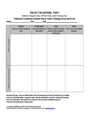 Sett Framework Template  Form