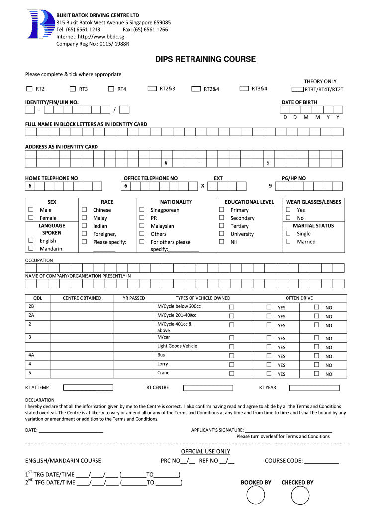 Bbdc Com Sg  Form