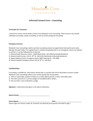 Therapy Consent Form