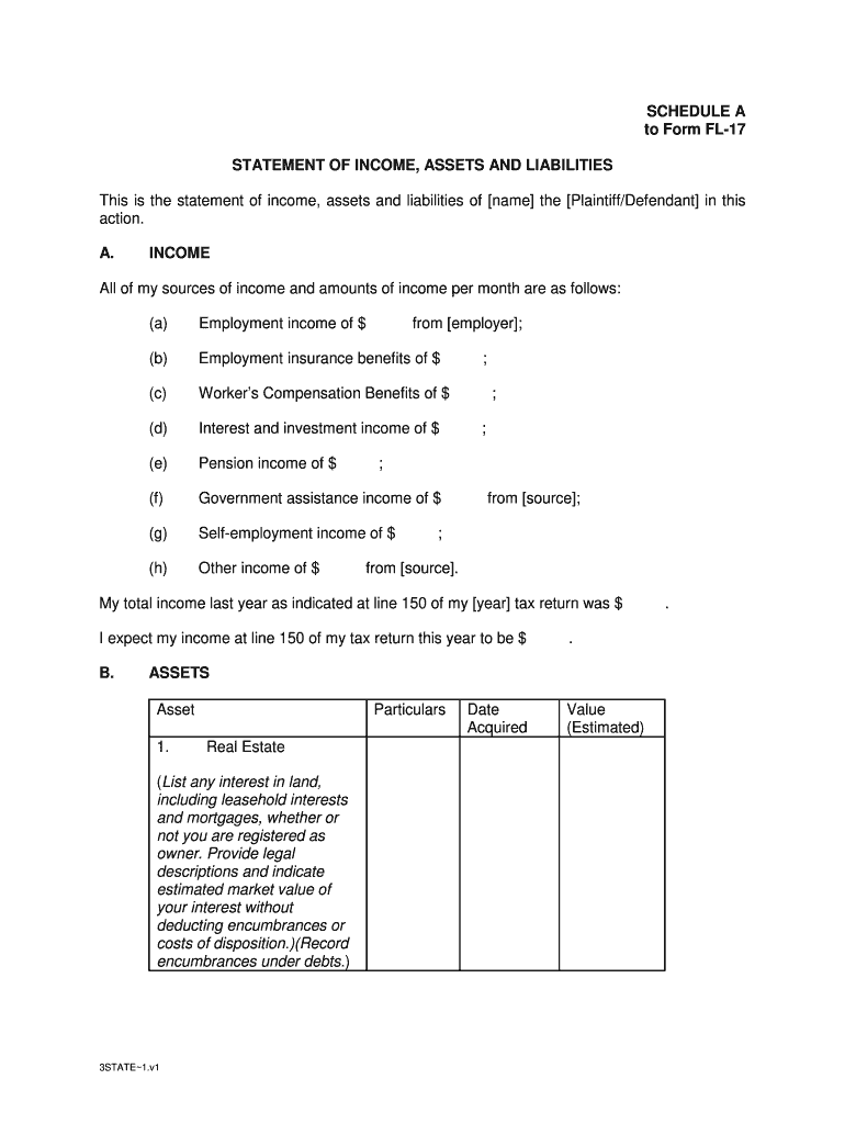 Alberta Court Divorce Forms Fl 17