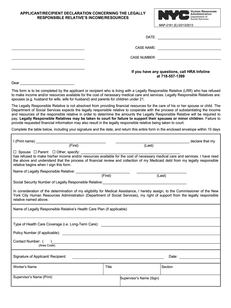  Map 2161a Form 2013-2024