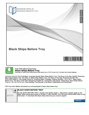 Black Ships Before Troy eBook  Form