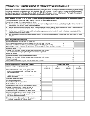 FORM GR2210 Ci Grand Rapids Mi 2013