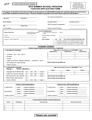  Summer School Teacher Application1 2013-2024