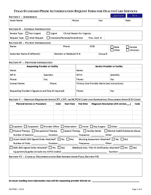 Driscoll Prior Authorization Form