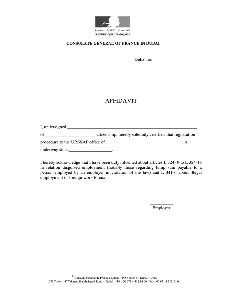 Get and Sign Consulat France Dubai  Form