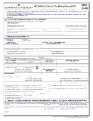 MOD 21 RFI Portuguese Chamber of Commerce  Form
