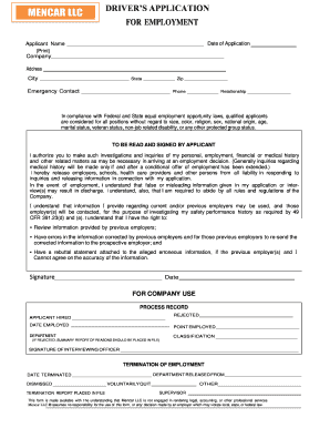 Mencar Llc  Form