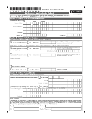 Tv Licence Cancellation Form PDF Download