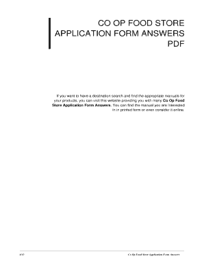 Co Op Assessment Answers  Form