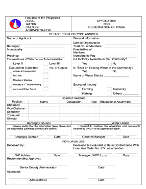 Rwsa  Form