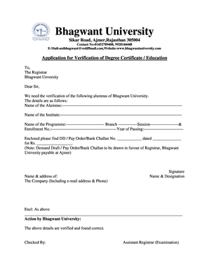 Bhagwant University Marksheet Download  Form